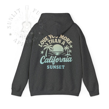 Wallen California Sunset Double Sided Beach Hoodie - Sunlit Funlit Country Music Tees